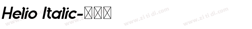 Helio Italic字体转换